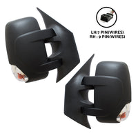 Pair Door Mirrors Electric w/ Indicator Suitable for Renault Master X62 2010¡§C2025