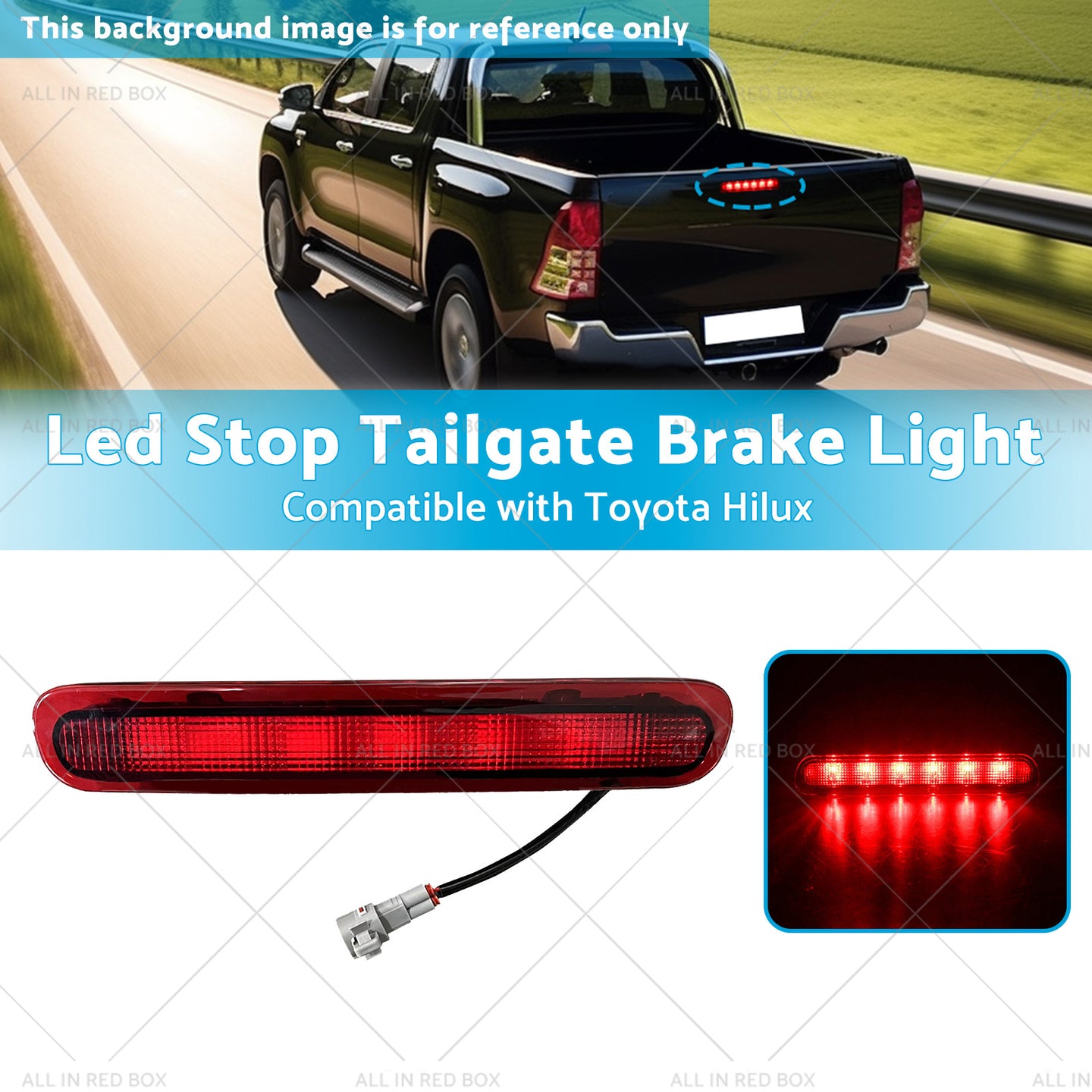 {{ 81570-0K080 Led Stop Tailgate Brake Light Suitablefor Toyota Hilux MK6 SR5 05-15 }} - Buy Car Parts Online at {{ Kaka Auto Parts }}.