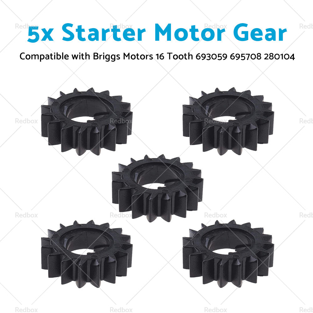 {{ 5x Starter Motor Gear Suitable For Briggs Motors 16 Tooth 693059 695708 280104 }} - Buy Car Parts Online at {{ Kaka Auto Parts }}.