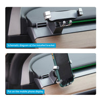 360?? Rotating GPS Navigation & Cell Phone Holder Stand Suitable For Tesla Model 3 & Y