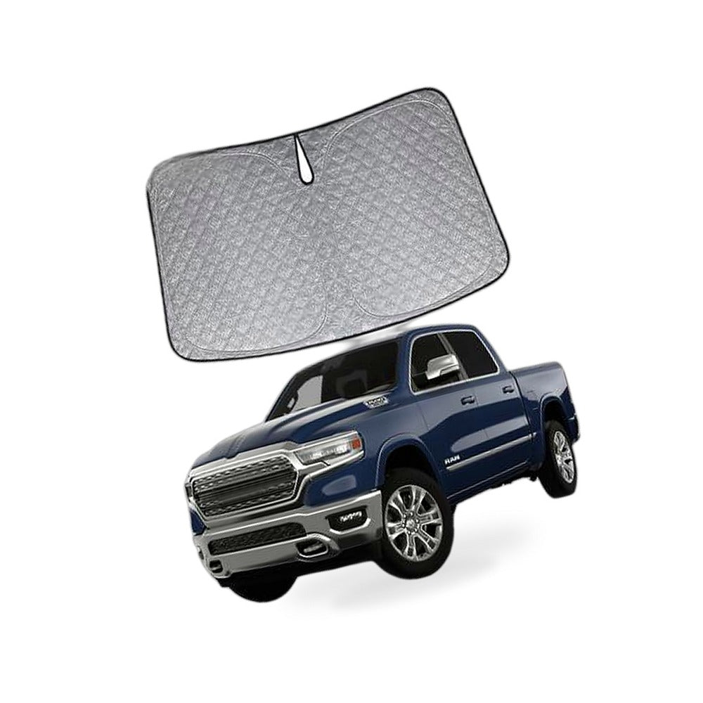6 Layer Thick WindScreen Sun Shade for Dodge Ram 1500 09-25 Pro UV Protection - BD2