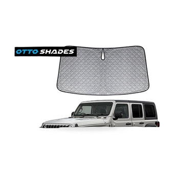 compare product 6 Layer Thick WindScreen Sun Shade for Jeep Wrangler 18-25 Premium UV Protection