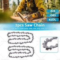 {{ 2PCS Pro Chainsaw Chain 62DL 325 063 Semi Chisel Suitable for Stihl MS230C MS250 }} - Buy Car Parts Online at {{ Kaka Auto Parts }}.