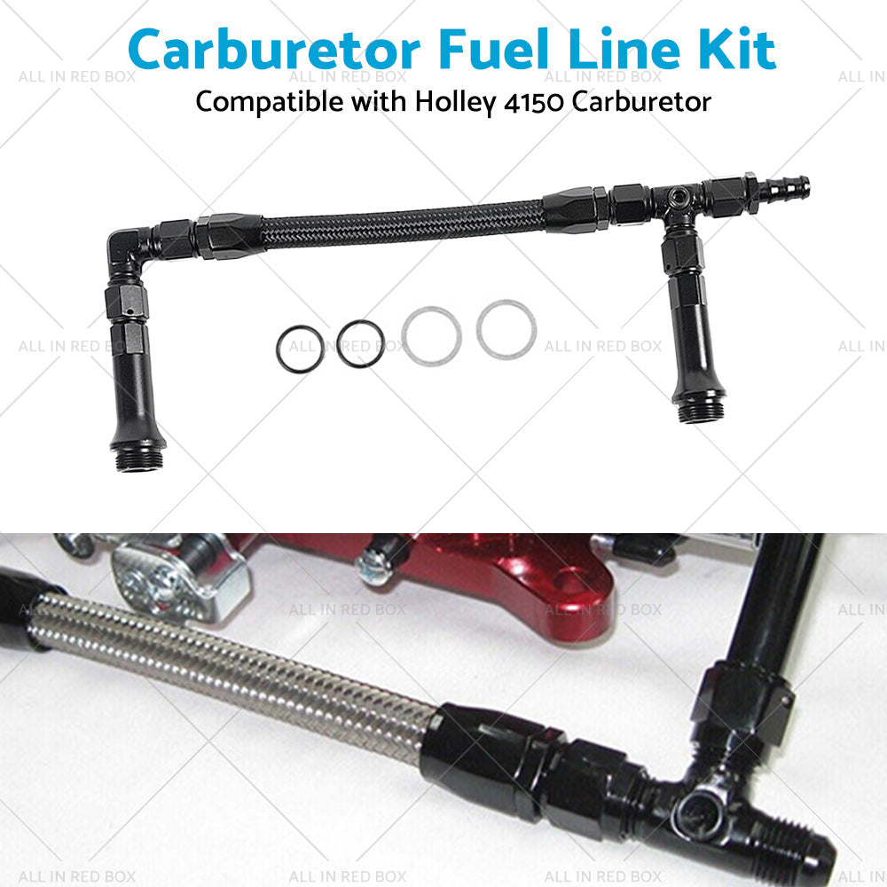 {{ Braided AN6 Dual Feed Carb Fuel Line Double Pump For 4150 Holley Carburetor }} - Buy Car Parts Online at {{ Kaka Auto Parts }}.
