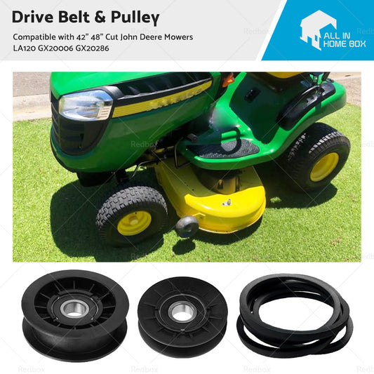 {{ Belt  and  Pulley Suitable For 42inch 48inch Cut John Deere Mowers LA120 GX20006 GX20286 }} - Buy Car Parts Online at {{ Kaka Auto Parts }}.