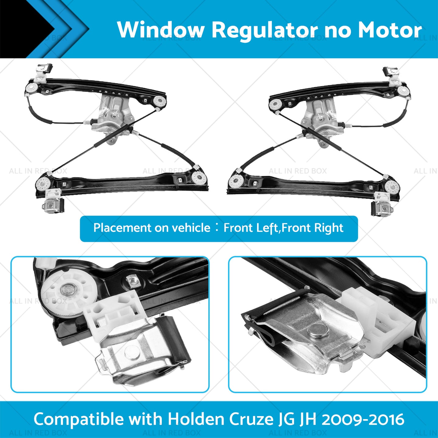 {{ Window Regulator Front LHRH Suitable For Holden Cruze JG JH 2009-2016 no Motor }} - Buy Car Parts Online at {{ Kaka Auto Parts }}.