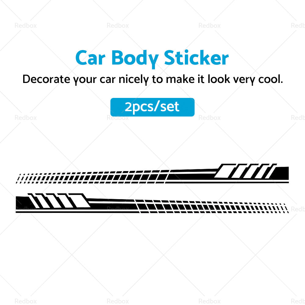 {{ 2pcs set Car Body Stickers Long Stripe Side Skirt Decoration Decals }} - Buy Car Parts Online at {{ Kaka Auto Parts }}.