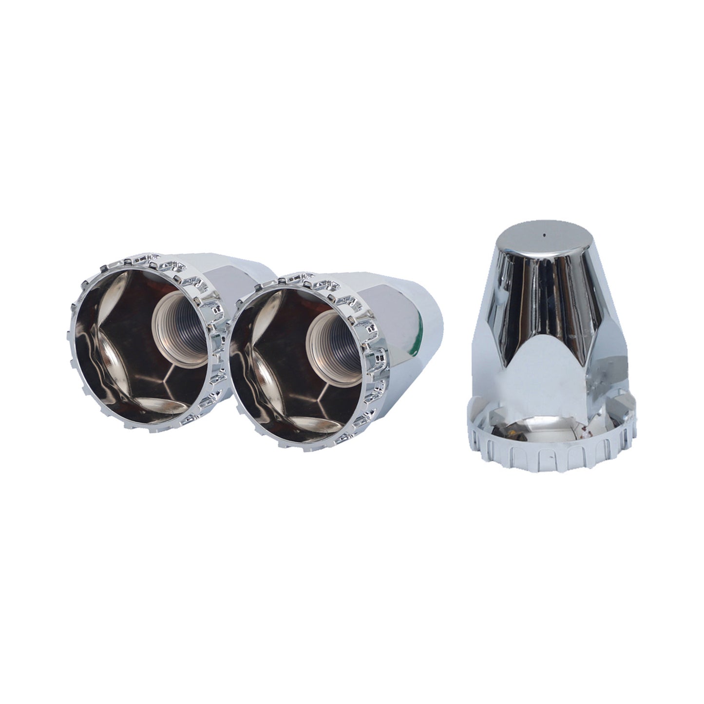 20x Nut Cover Screw Cap Chrome 33mm Suitable For Kenworth / Freightliner / Western Star Trucks