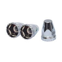 20x Nut Cover Screw Cap Chrome 33mm Suitable For Kenworth / Freightliner / Western Star Trucks