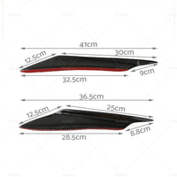 {{ 4x Carbon Fiber Car Bumper Fin Canard Splitter Diffuser Valence Spoiler Lip }} - Buy Car Parts Online at {{ Kaka Auto Parts }}.