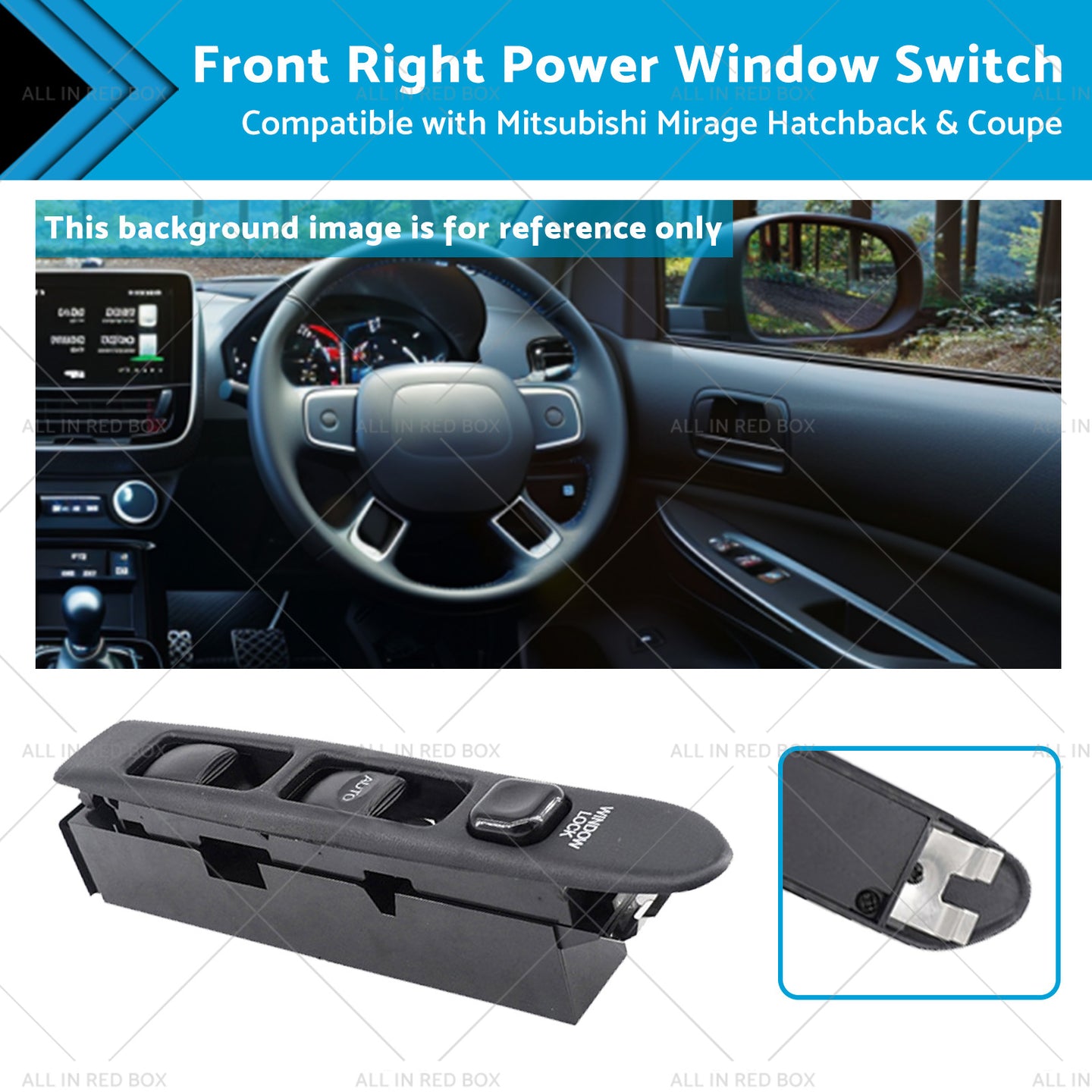 {{ Right Power Window Switch Main Control Suitable For Satria Arena Mirrage Jumbuck }} - Buy Car Parts Online at {{ Kaka Auto Parts }}.
