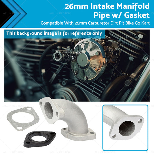 {{ 26mm Intake Manifold Pipe w  Gasket For 26mm Carburetor Dirt Pit Bike Go Kart }} - Buy Car Parts Online at {{ Kaka Auto Parts }}.