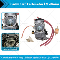 {{ Carby Carb Carburetor CV 40mm Fit For Harley Davidson Sportster 1998-Up 27490-96 }} - Buy Car Parts Online at {{ Kaka Auto Parts }}.