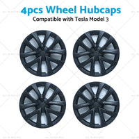 {{ 4PCS Matt Black Wheel Cover Hub Caps Rim Hubcap Suitable for Tesla Model 3 }} - Buy Car Parts Online at {{ Kaka Auto Parts }}.