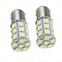 {{ 2x 12V BA15D LED White 27 SMD 5050 For Caravan Car Auto Indicator Signal Light }} - Buy Car Parts Online at {{ Kaka Auto Parts }}.