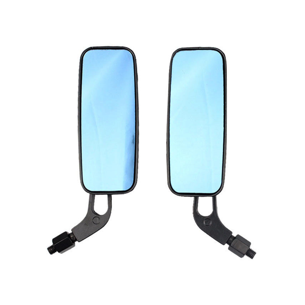 Motorcycle Mirrors Pair 8mm 10mm Thread Suitable For Chopper Cruiser Bobber Cafe Racer
