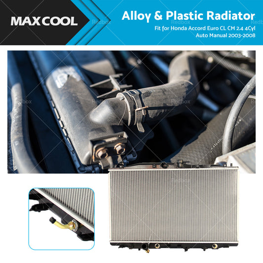 {{ Radiator FIT Honda Accord Euro CL CM 2. 4L 4Cyl 2003-2008 Auto Manual }} - Buy Car Parts Online at {{ Kaka Auto Parts }}.