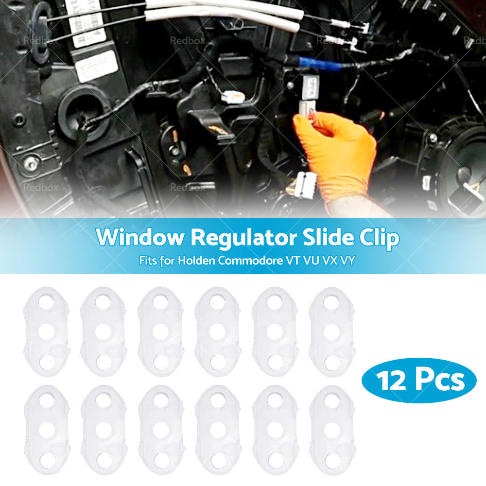 {{ 12 x Window Regulator Slide Clip Fits for Holden Commodore VT VU VX VY 20369895 }} - Buy Car Parts Online at {{ Kaka Auto Parts }}.