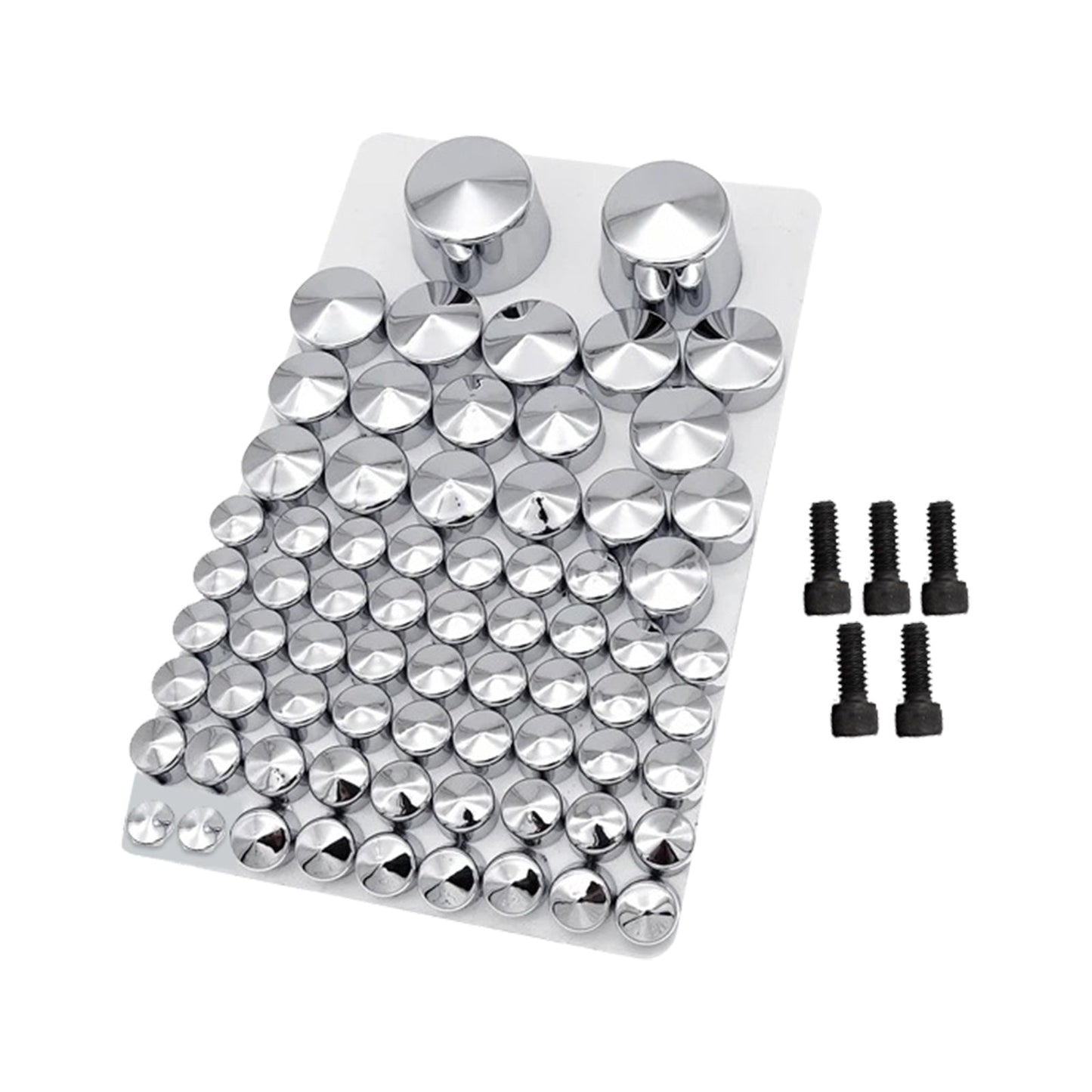 Chrome Bolt Topper Cover Caps Suitable For Harley Twin Cam Softail 2007-2013