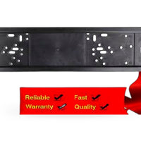 2x European License Plate Cover Frame Holder with Mounting Bracket Suitable for