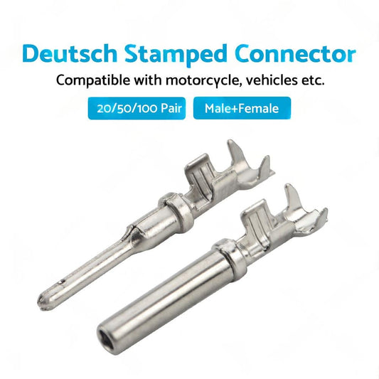 Deutsch Solid Terminal No. 16 Stamped Contact Pins Male Female Suitable for DT S