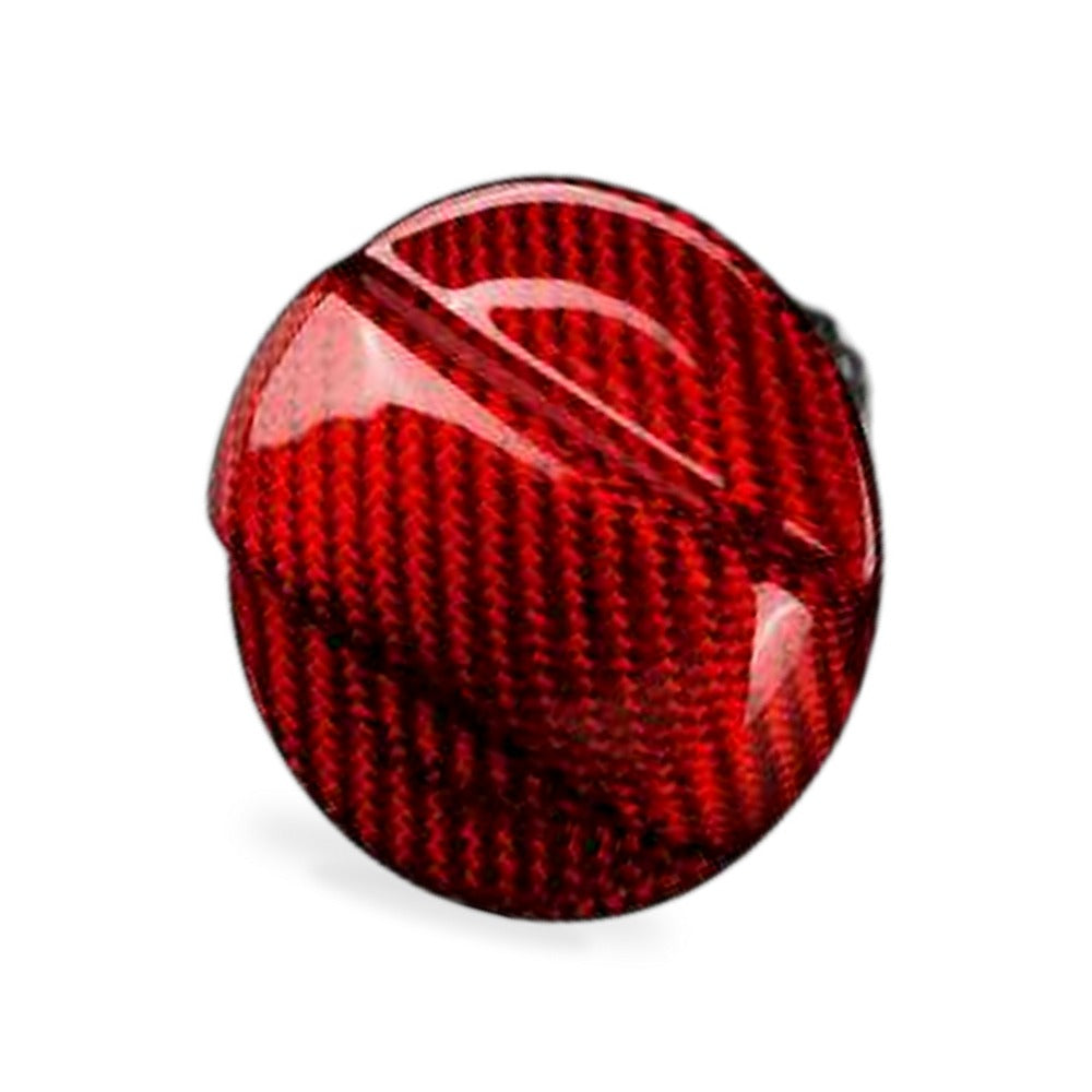 RED Fuel Gas Tank Cap Cover Carbon Fiber For Audi A1 A3 A4 A5 A6 A7 A8 Quattro - BD1