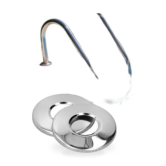 compare product 2Pcs Stainless Steel Pool Ladder Escutcheon Plates Suitable for In-Ground Pool