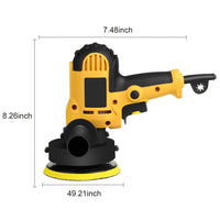 700W Electric Car Polisher 125mm Portable Polishing Machine Waxer Sander Buffer