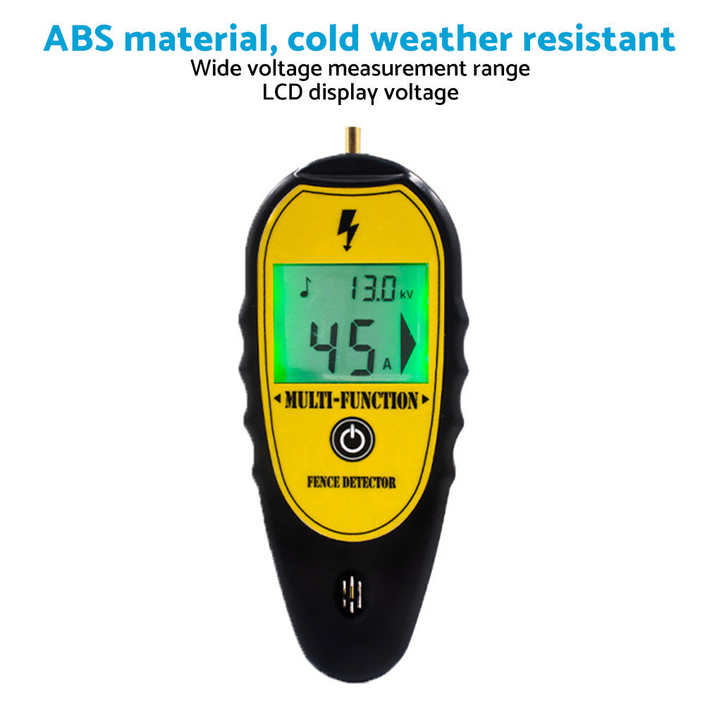 ?15KV Digital Fence Tester Voltmeter Voltage Tester with LCD Display 200V-15000V