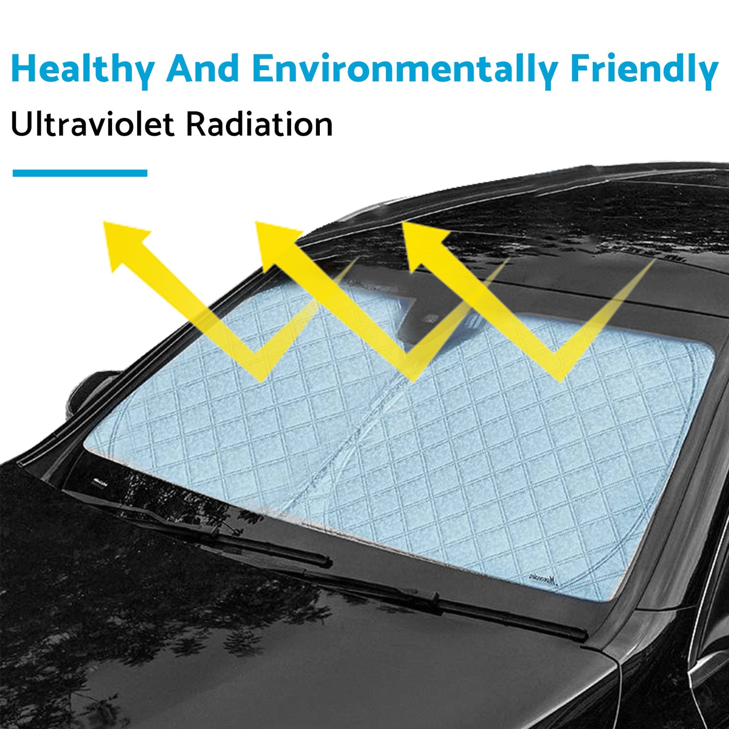 {{ 6 Layer WindScreen Sun Shade Suitable for Tesla Model Y 2020-2024 UV Protection }} - Buy Car Parts Online at {{ Kaka Auto Parts }}.