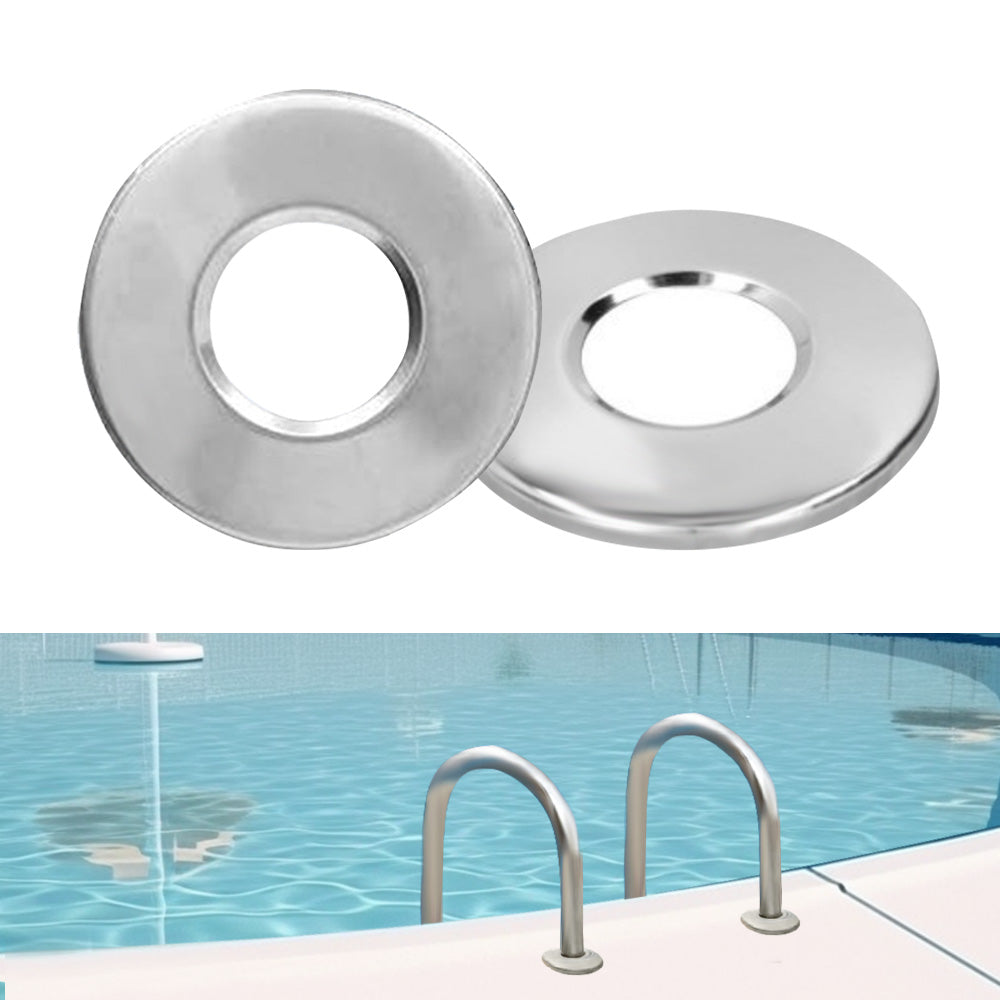 Ladder Accessories 2Pcs Stainless Steel Bumpers Escutcheon Handrail Pool Covers