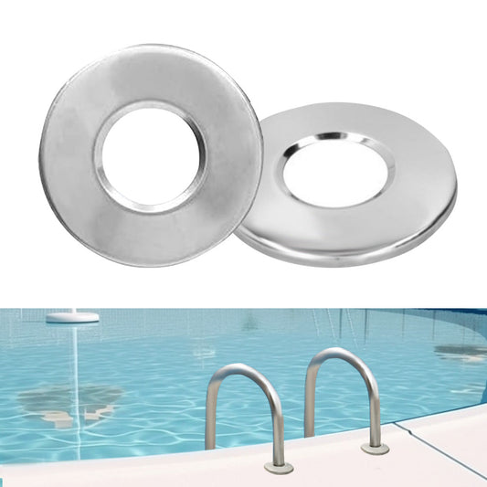 Ladder Accessories 2Pcs Stainless Steel Bumpers Escutcheon Handrail Pool Covers