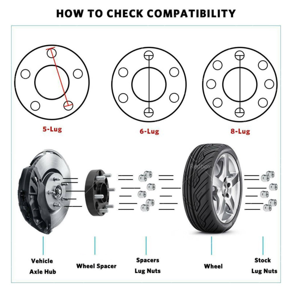 {{ 15mm Bolt-on Wheel Spacers 5 X 114. 3 70. 5mm Fit For Ford Falcon  and  Mustang 94-14 }} - Buy Car Parts Online at {{ Kaka Auto Parts }}.