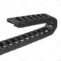 {{ 10mmX20mm 1Meter Drag Chain Cable Carrier Open Type with End Connectors Plastic }} - Buy Car Parts Online at {{ Kaka Auto Parts }}.