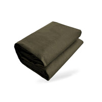 370cm x 610cm Heavy Duty Olive Drab Canvas Tarp Waterproof UV Resistant - BD2