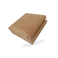 200x400cm Heavy Duty Canvas Tarp Waterproof UV Resistant Tan - Suitable for Car - BD2