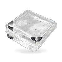 100cmx300cm Heavy Duty Clear PVC Tarp Waterproof Plant Cover Grommets - ZT3