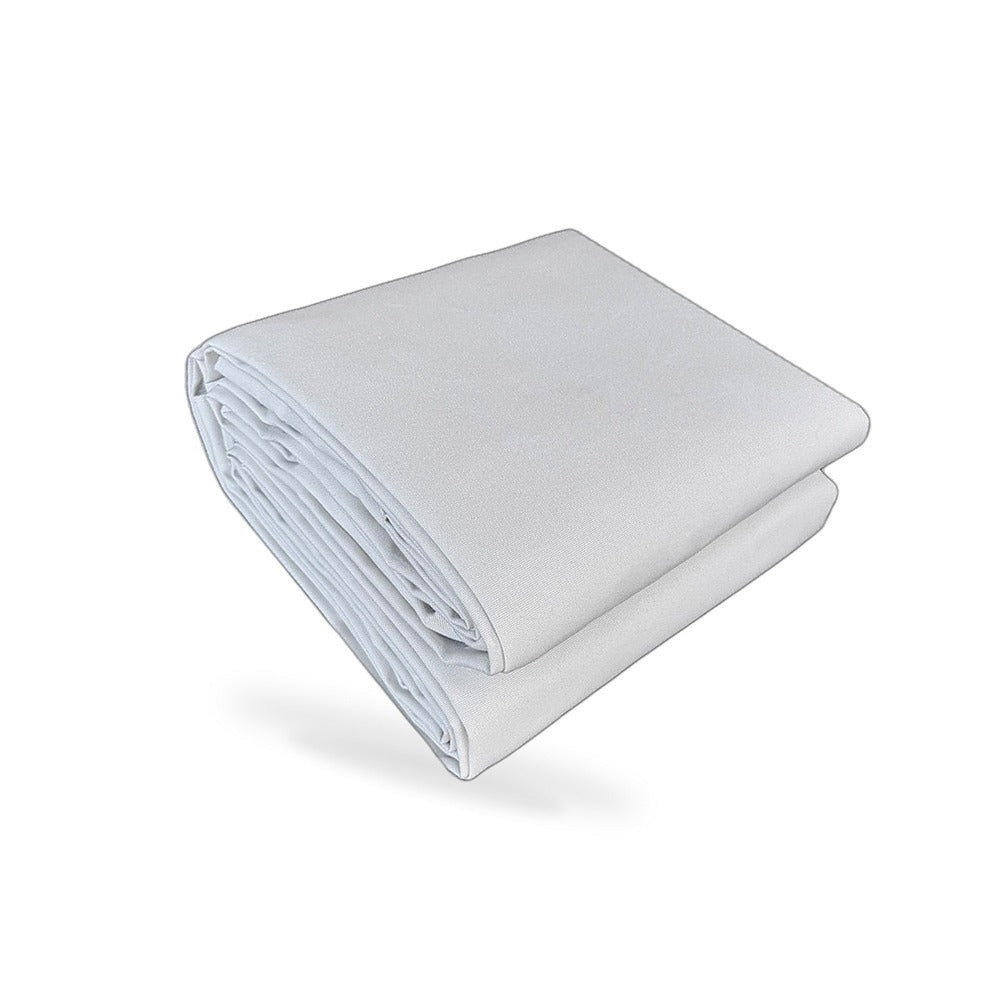 200cmx400cm Heavy Duty White Canvas Tarp Waterproof UV Resistant - BD3