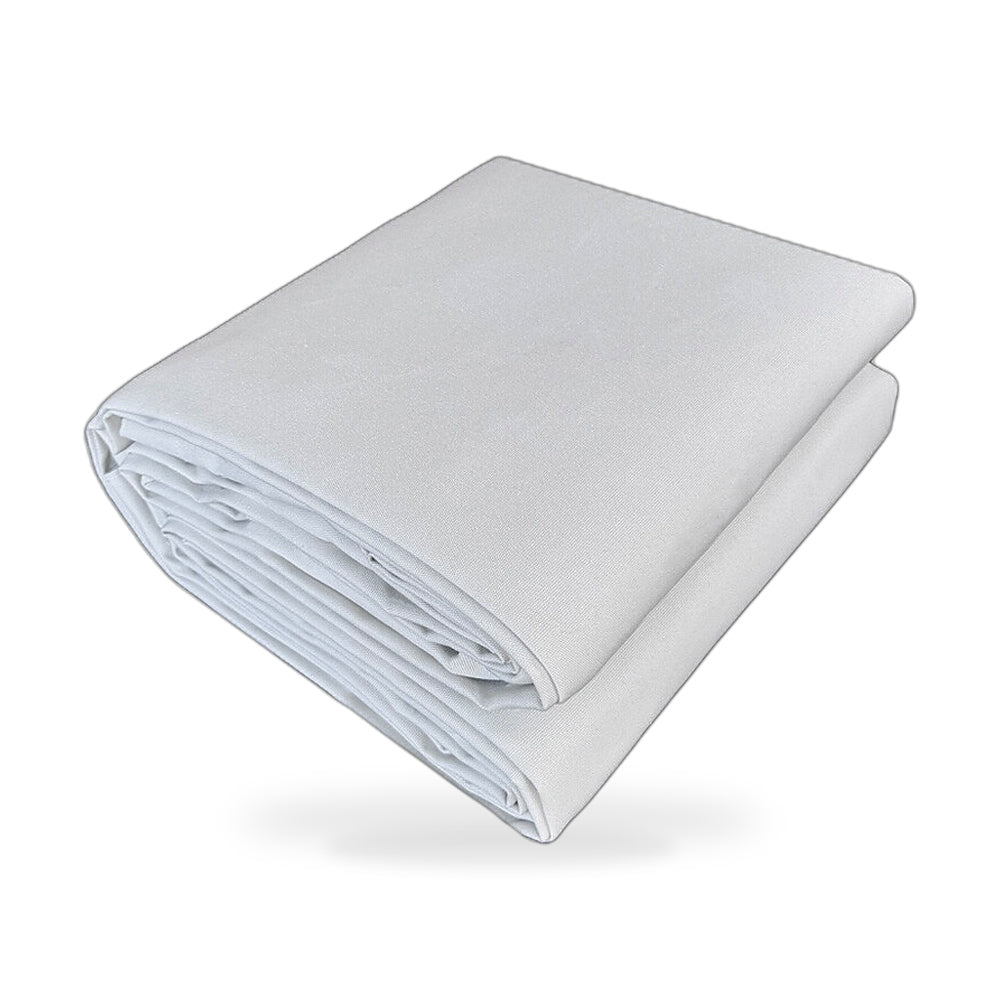 200cmx400cm Heavy Duty White Canvas Tarp Waterproof UV Resistant - ZT3