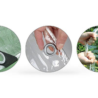 Clear PVC Heavy Duty Tarp 200x600cm Waterproof Outdoor Plant Cover Grommets - XQ1