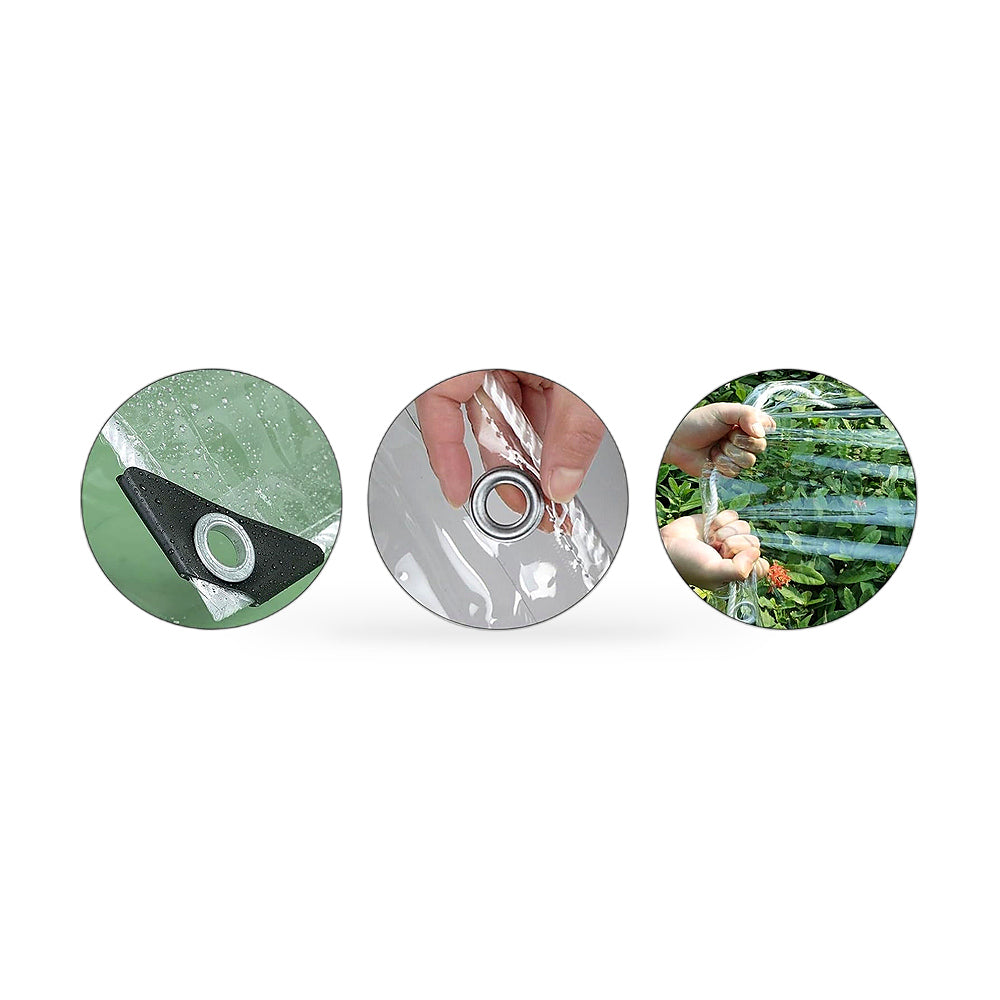 Clear Heavy Duty Tarp 200x500cm Waterproof Tarpaulin Suitable for Plant - ZT2