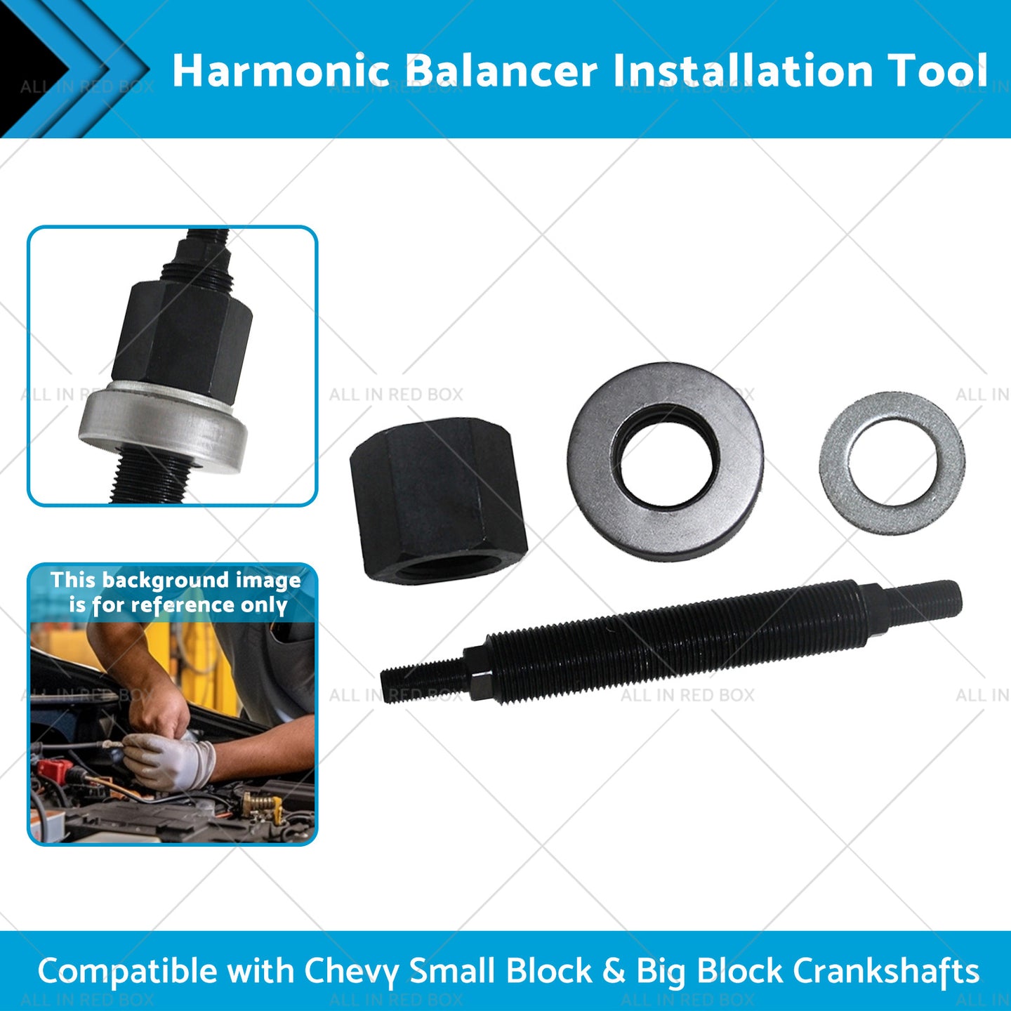 {{ Auto Harmonic Balancer Installation Tool Suitable for Chevy SBC BBC For 66515 }} - Buy Car Parts Online at {{ Kaka Auto Parts }}.