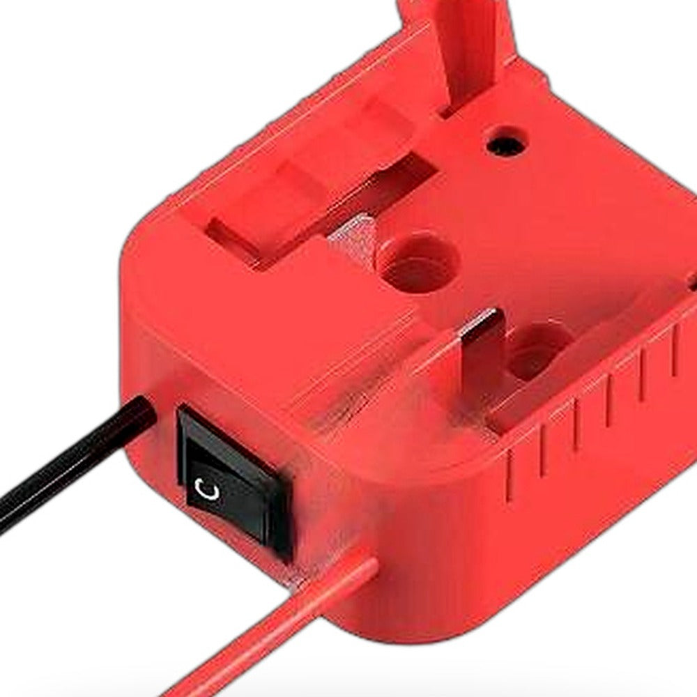 Battery Adapter With Built-In Fuse & Switch Suitable for Milwaukee 18V