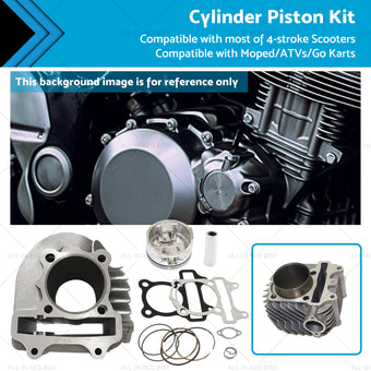 compare product 61mm Bore Cylinder Upgrade Kit Piston Gasket Suitable for GY6 172cc 180cc Motor