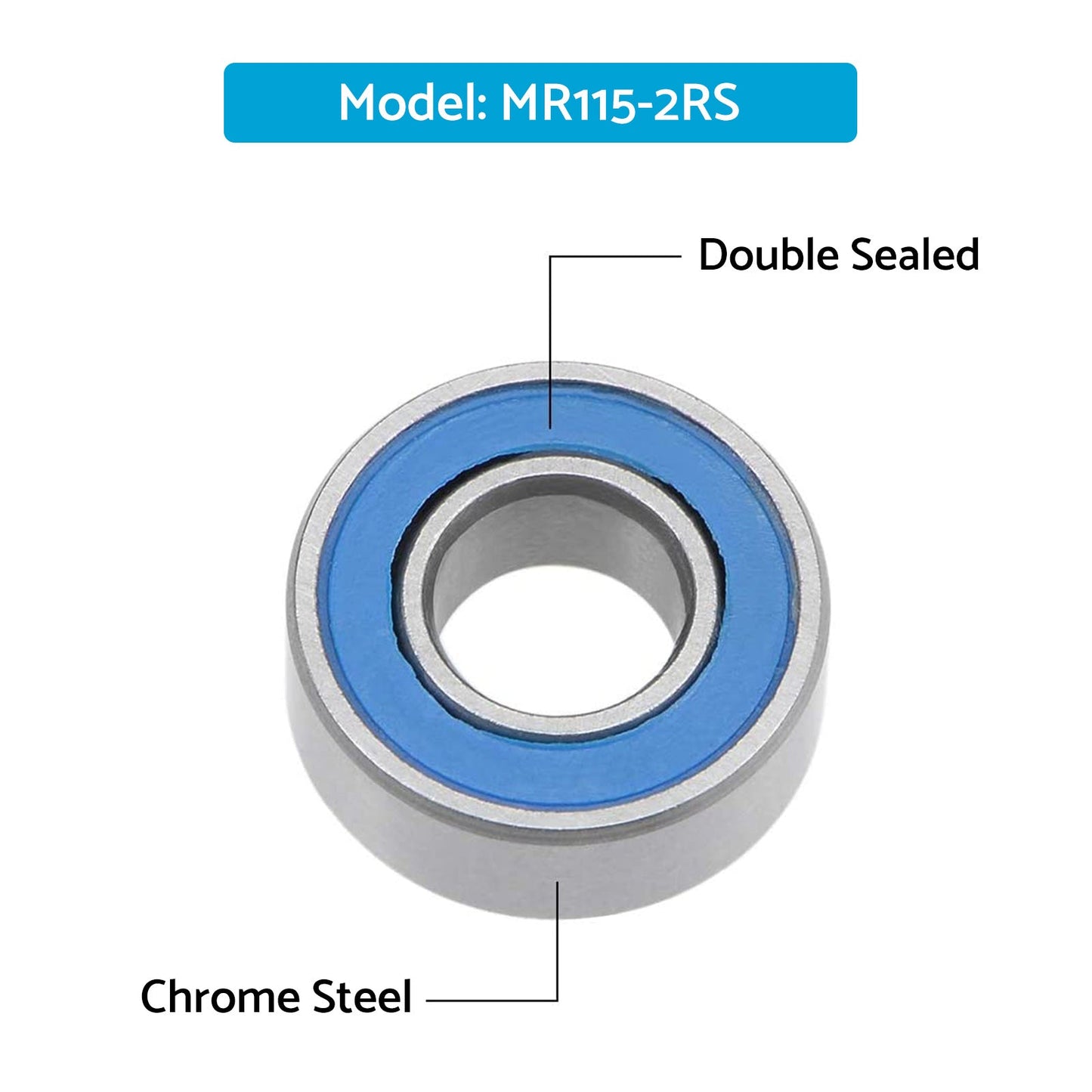 5x11x4mm Bearings For RC Tamiya 1150 HPI MR115-2RS Savage Traxxas Axial Losi