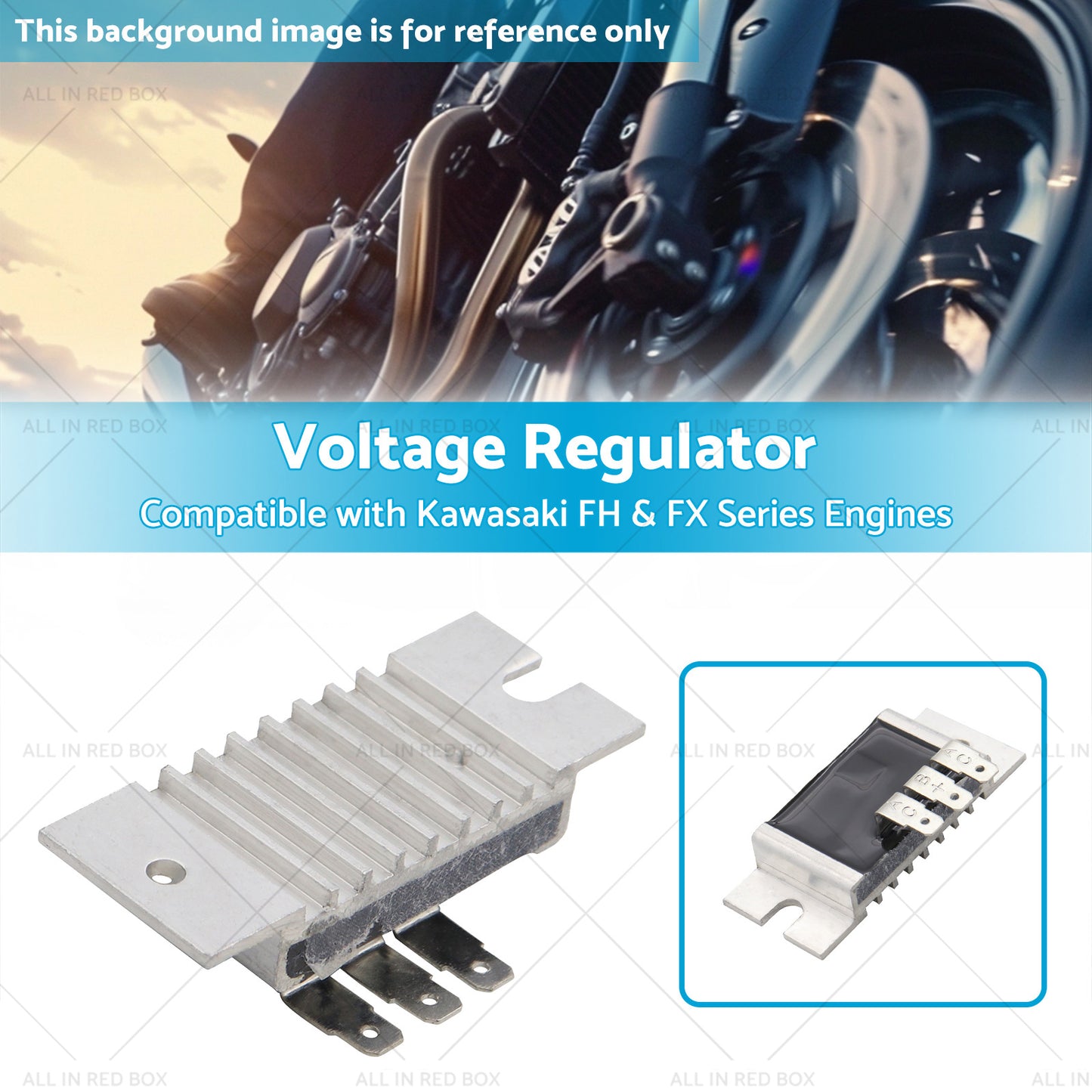 {{ 21066-7011 Voltage Regulator Suitable for Kawasaki FH  and  FX Series Engines }} - Buy Car Parts Online at {{ Kaka Auto Parts }}.