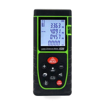 compare product 40m Handheld Digital Laser Distance Meter Measure Tape Range Finder