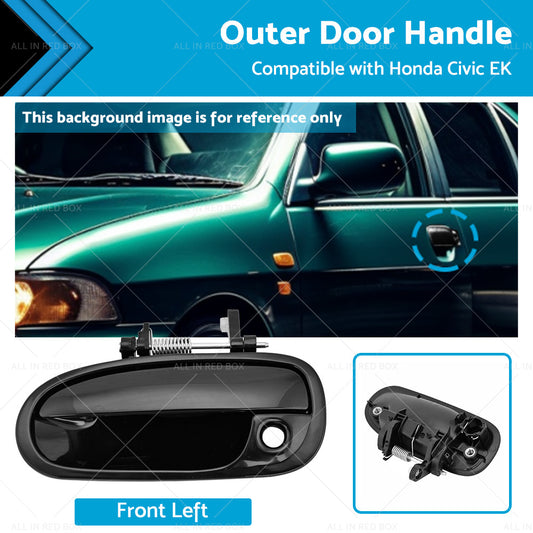 {{ Smooth Black Front Left Outer Door Handle Suitable For Honda Civic EK 1995-2000 }} - Buy Car Parts Online at {{ Kaka Auto Parts }}.