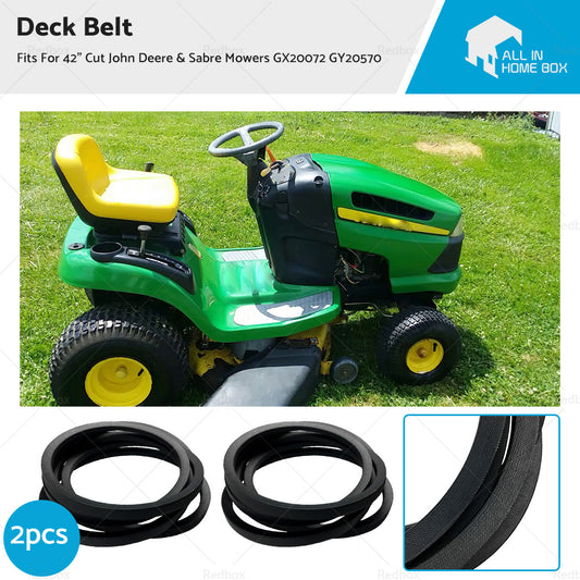 {{ 2x Deck Belt For 42 inch  Cut John Deere  and  Sabre  Ride on Mowers GX20072 GY20570 }} - Buy Car Parts Online at {{ Kaka Auto Parts }}.