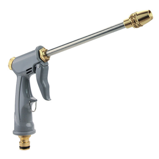 High Pressure Water Hose Nozzle Long Spray Attachment Suitable For Garden Hose & Car Wash